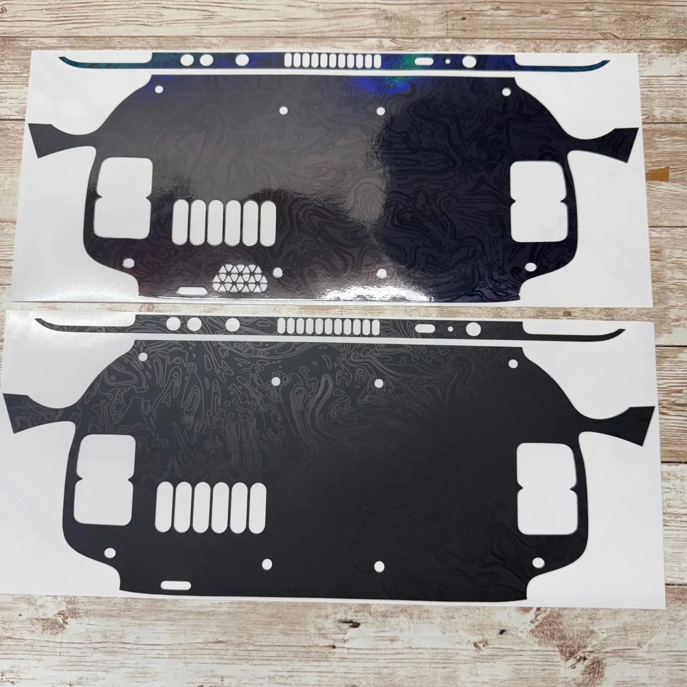 2 sets Dbrand Steam Deck Console Skin Triple Black Holographic  Decal